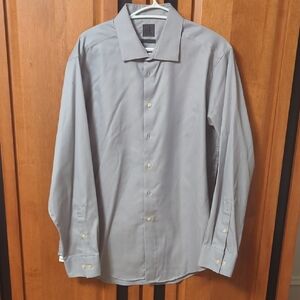 Calvin Klein Light Gray Dress Shirt for Men